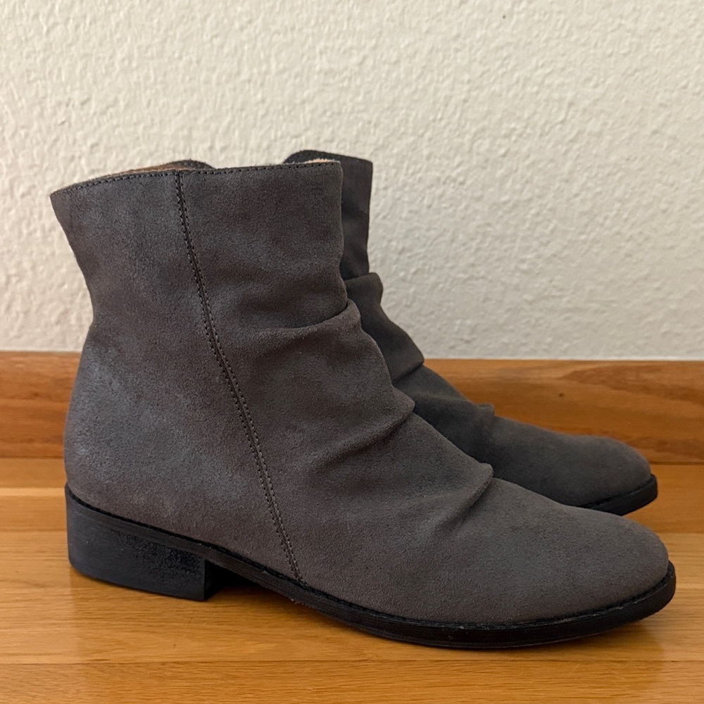 Joe's Jeans Charcoal Suede Ankle Booties